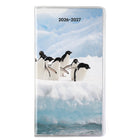 Blueline Monthly Pocket Planner - 6 1/2" H x 3 1/2" W - Animals - Bilingual-100% post-consumer recycled paper