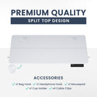 MotionGrey Ergo2 Electric Height Adjustable 47" W Sit-to-Stand Desk with Memory Settings - White-8