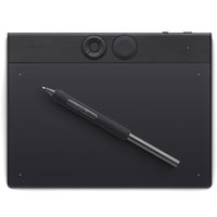 Wacom Intuos Pro Small Bluetooth Professional Graphic Drawing Tablet - 2025 - Black-Pro Pen 3 offers amazing precision, 8192 pressure levels, tilt support & lag-free tracking for smooth, precise strokes; choose slim, straight or flared grip, adjust balance & button layout for precision and comfort