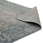 Modway Dilys Distressed Vintage Floral Lattice Area Rug - 8 ft W x 10 ft L - Teal Brown/Beige-8