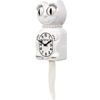 Kit-Cat Klock Vintage Lady Cat Wall Clock with Pearls - White-5