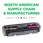 CIG HP 410A Remanufactured Toner Cartridge - Standard Yield - Magenta-2-year warranty with 100% performance guarantee