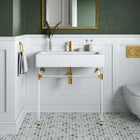 Modway Redeem 32" Acrylic Wall-Mount Bathroom Vanity - Clear/White-Acrylic Frame