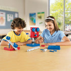 Learning Resources Simple Machines Set -Contains enough pieces to build a lever, pulley, inclined plane, wedge and wheel and axle all at the same time