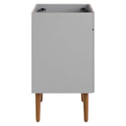 Modway Harvest 24" Bathroom Vanity Cabinet - Grey/Walnut-Mahogany Wood Tapered Legs