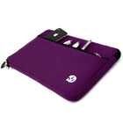 Vangoddy Neoprene 13" Laptop Protective Sleeve Case with Extra Pocket - Purple-Padded Interior. Offers cushioning to shield your device from bumps and scratches.