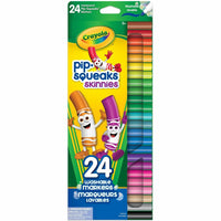Crayola Pip-Squeaks Markers - Assorted Colours - 24 Pack-Pip-Squeaks may be small in size, but they have big colour