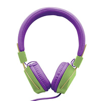 Limited Too Girls' Colourburst Foldable Headphones with Mic - Purple-These headsets not only look awesome, they sound it too