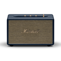 Marshall Acton III Bluetooth Wireless Speaker - Midnight Blue-Room-filling sound: Acton III has an even wider soundstage than its predecessor, delivering room-filling Marshall signature sound that has been re-engineered for a more immersive experience. This new generation of Acton has tweeters angled outwards and updated waveguides to deliver a consistently solid sound that is so wide it chases you around the room. Acton III also features Dynamic Loudness, which adjusts the tonal balance of the sound to ens