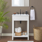 Modway Altura 24" Bathroom Vanity - White-Integrated Ceramic Sink Basin