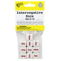 Koplow Games Interrogative Dice Set-Interrogative dice set perfect for learning centers or group activities