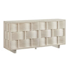 Modway Foundry Woven Design Buffet Storage Cabinet - 71" - White Wash-71" Woven Pattern Sideboard Cabinet