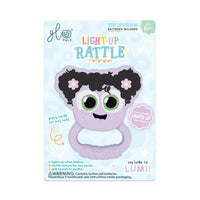 Glo Pals Light Up Rattle - Lumi - Purple-Lights up with 7 bright colours when shaken
