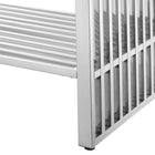 Modway Gridiron 48" Bathroom Vanity - White/Silver-Assembly Required