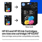 HP 63/65 XL B87FDAN Ink Cartridge Combo - Standard Yield - Black/Tri-Color - 2 Pack-Compatible with HP DeskJet series, HP ENVY series, HP OfficeJet series