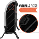 Heat Storm Phoenix Infrared Floor or Wall-Mount Touch Screen 1500W Heater-Unit is safe to touch
