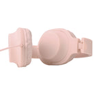 Basic Tech Wired Over The Ear Foldable Headphones - Pink-3.5mm headphone jack
