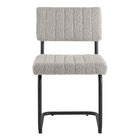 Modway Parity Boucle Dining Side Chairs - Black/Taupe - 2 Pack-9