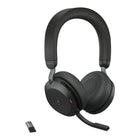Jabra Evolve2 75-USB-A MS Stereo Headset-LED features and functions: Busylight, Deskstand docking indication, Incoming call, Microsoft Teams notifications (SKU dependent)