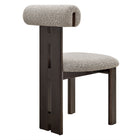 Modway Torian Boucle Fabric Dining Chair - Wenge Taupe - Set of 2-8