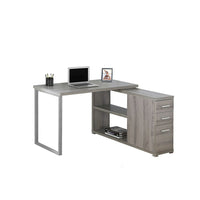 Monarch Specialties 7134 Computer Desk - Dark Taupe Left Or Right Facing Corner-This versatile l shape computer desk with left or right setup options is perfect for the modern home office with its fashionable style.