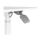 Seville Classics 25.6" W airLIFT Pneumatic Tilting Mobile Desk Cart - White-Easily angle the desktop surface while working ideal for drawing writing or painting and enjoy a more comfortable workflow
