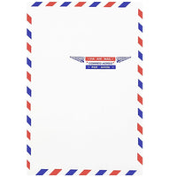 JAM Paper Airmail 6 x 9 Open End Envelopes, 25 Pack-Airmail Design Envelopes