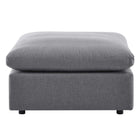 Modway Commix Sunbrella Outdoor Patio Ottoman - Grey-Powder-Coated Aluminum Frame