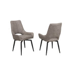 Brassex Oakley Accent Chair - Set of 2 - Antique Brown-Includes: 2 dining chairs