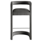 Modway Winslow Performance Velvet Bar Stool - Storm Gray-7