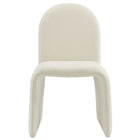Modway Junia Boucle Upholstered Arch Armless Dining Chair - Cream-9