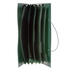 Staples 5 Pocket Expanding Folder - Letter Size - Green-Open top allows a quick look into all your filing documents
