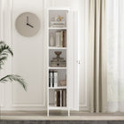 Manhattan Comfort Naomi 15" Modern Single Locker Storage Cabinet - White-Clean Lines and a Minimalist Silhouette, Perfect for Contemporary and Transitional Spaces