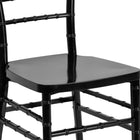 Flash Furniture HERCULES PREMIUM Series Black Resin Stacking Chiavari Chair-One-Piece frame designed without use of screws