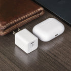 LOGiiX Vibrance Power Cube 20W USB-C Wall Charger - White-Features lightweight design with foldable prongs for easy portability