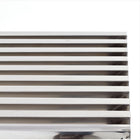 Modway Gridiron Medium Stainless Steel Bench - Silver-Weight Capacity: 881 lbs