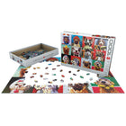 Eurographics Funny Dogs Puzzle - 1000 Pieces-European blue board