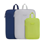 Travelon Compression Packing Cubes - Cool Tones - Set of 3-Spacious, lightweight with organizational features for every type of jewelry. A soft tube holds up to 10 rings comfortably