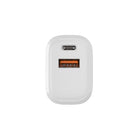 Evry 20W USB-A & USB-C Wall Charger - White-2.4" L x 1.2" W x 1.7" H