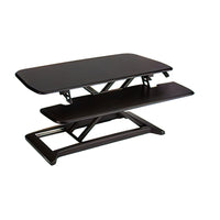 TygerClaw Sit and Stand Desktop Workstation (TYDS13016)-Workstation provides you an easy, quick and affordable way to switch positions from sit to stand