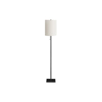 Monarch Specialties 62" H Floor Lamp - Black Metal / Ivory / Cream Shade-Bring some simple contemporary style with this sleek 62"h floor lamp in black metal with a sophisticated ivory drum shade to brighten up a living room, bedroom, or office