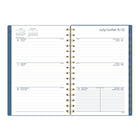 Mead 2026-2027 Dream Lines Weekly/Monthly Academic Planner - 8-1/2" H x 5-1/2" W - Blue - Bilingual-Page size: 8-1/2" H x 5-1/2" W