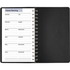 AT-A-GLANCE 2026 Daily Appointment Book - 8" H x 4-7/8" W - Black - English-Quarter-hourly appointments, 7:00 am-7:45 pm