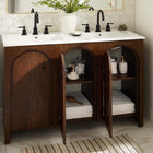 Modway Appia 48" Bathroom Vanity Cabinet - Walnut-Sink Basin and Fixtures Not Included