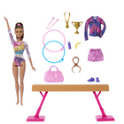 Barbie Careers Gymnastics Playset - Latina-Dance a rockin' floor routine with a pair of hoops or batons - they have handles so her hands can really hold them