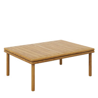 Modway Wren Outdoor Patio Teak Wood Coffee Table - Natural-Solid Teak Wood