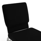 Flash Furniture HERCULES Series 18.5"W Church Chair in Black Fabric with Book Rack - Silver Vein Frame-Steel Book Rack