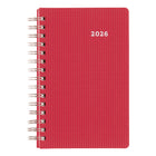 Brownline 2026 DuraFlex Daily Planner with Textured 2-Piece Poly Cover - 8" x 5" - Assorted Colours - English-Twin-wire binding with textured 2-piece poly cover