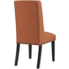 Modway Baron Fabric Dining Chair - Orange-Fine Polyester Fabric Upholstery