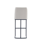 Manhattan Comfort Serena 17.71" Modern Leatherette Upholstered Barstool - Light Grey - 3 Pack-22.04" L x 20" W x 40.55" H